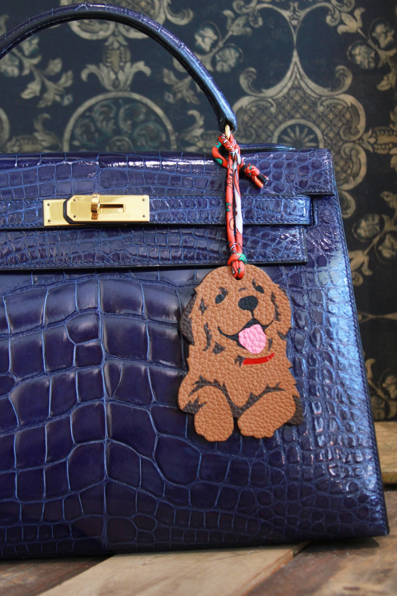 Woofer&Purrlensky customised leather pet charms Singapore