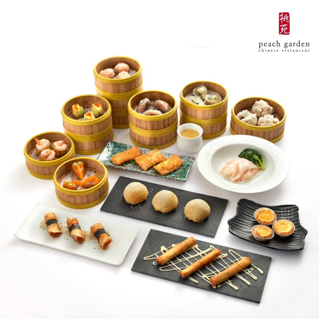 Dim sum items from Peach Garden