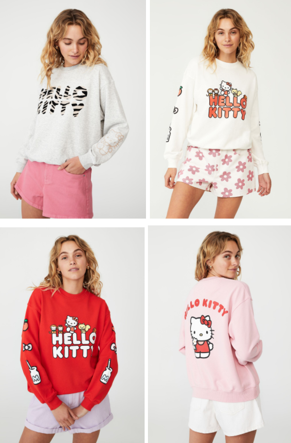 Cotton On x Hello Kitty_Hello Kitty Crew Sweatshirt