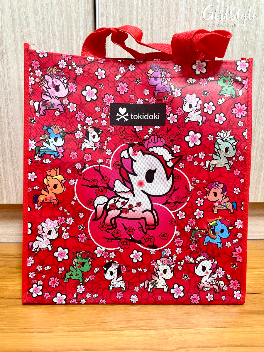 MARIGOLD x tokidoki prosperity bag featuring Unicorno