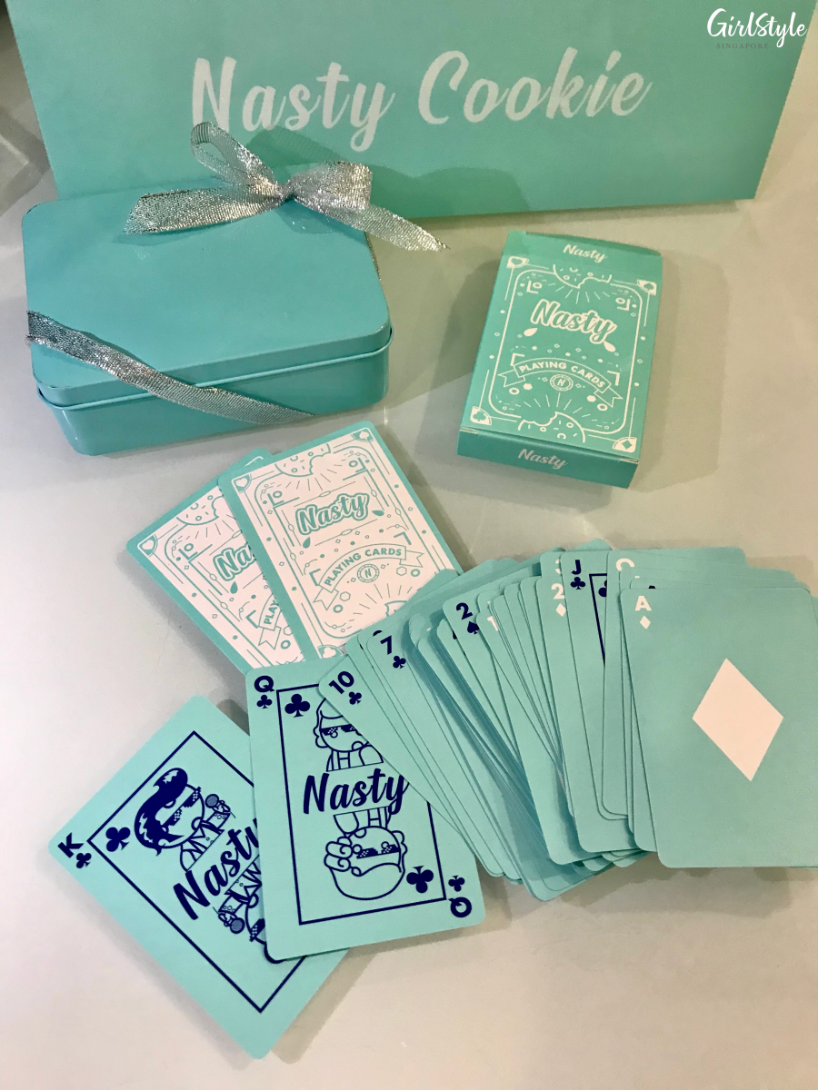 Nasty Cookie tiffany blue playing cards