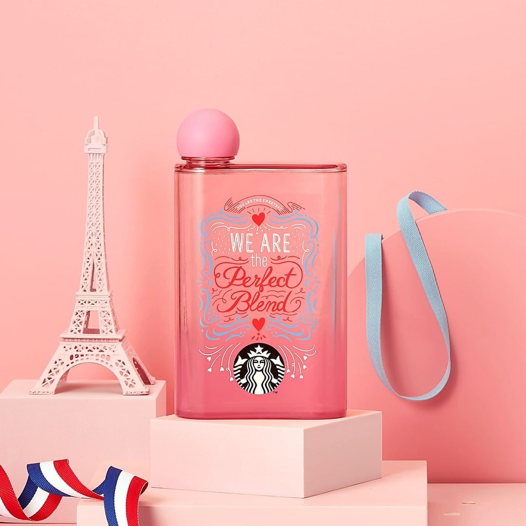 Starbucks Taiwan Valentine's Day 2022 Collection_flat water bottle