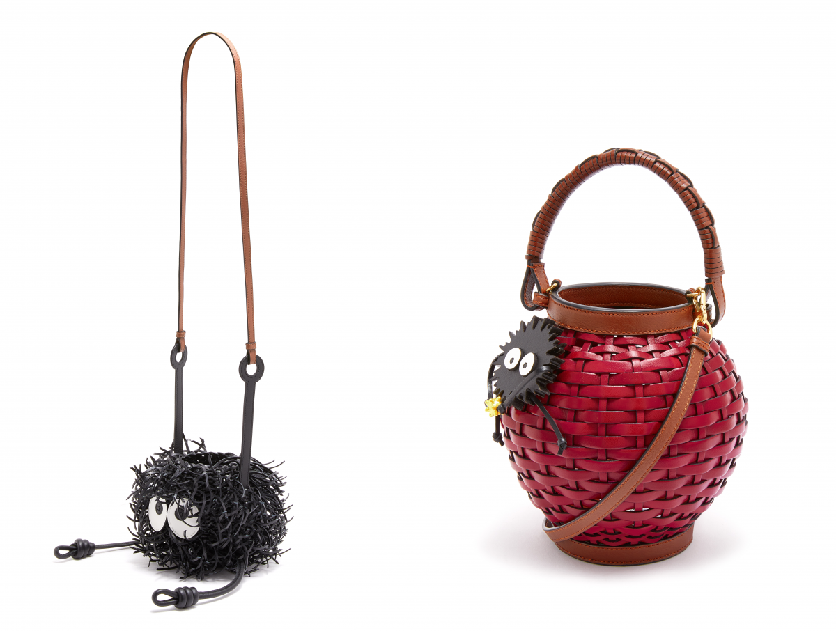 LOEWE x Spirited Away Susuwatari bag and Lantern bag