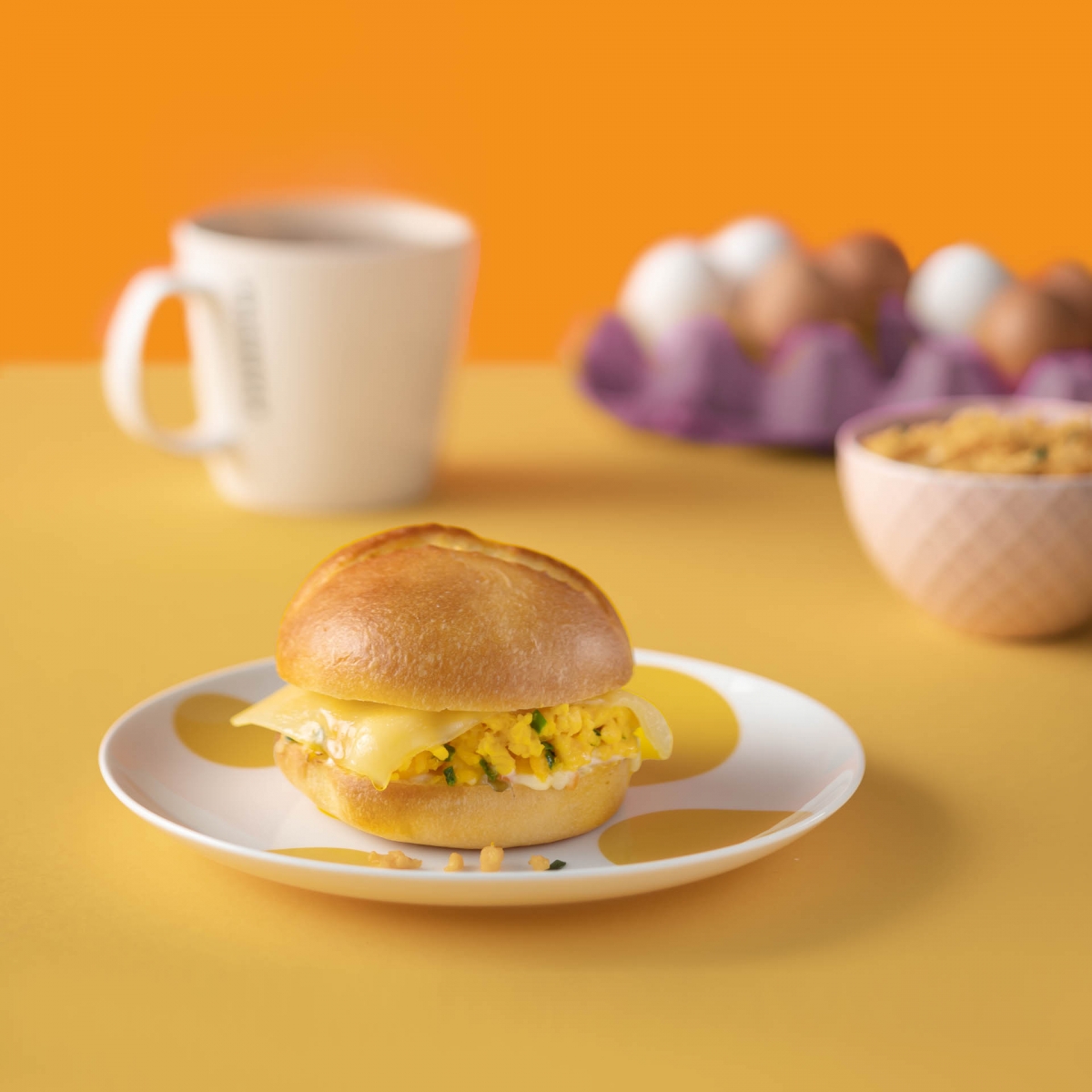 Scrambled Egg & Cheese Brioche Sandwich at Starbucks Singapore