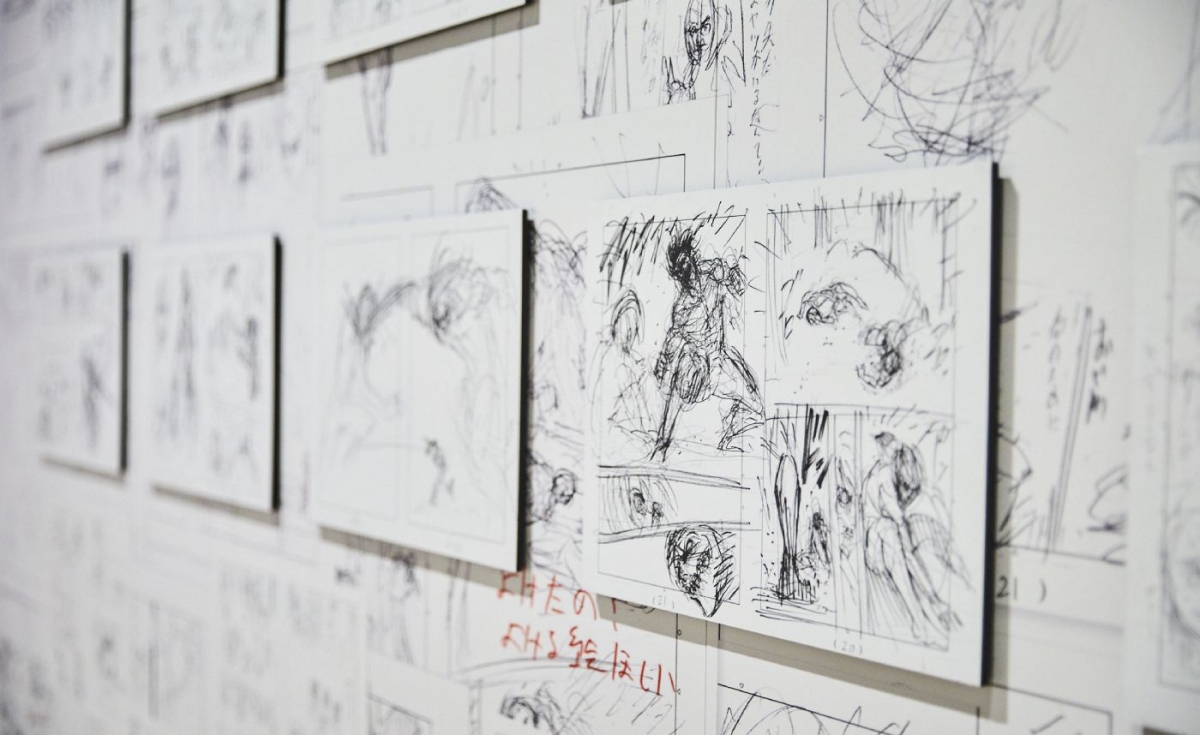 Attack on Titan The Exhibition draft sketches by Isayama at ArtScience Museum Singapore