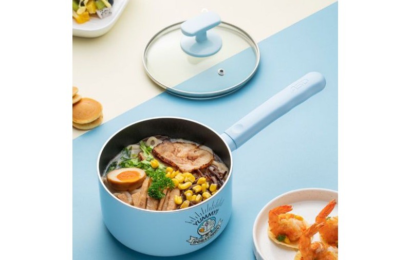 Ramen cooked in ASD X Doraemon Non-Stick Saucepan
