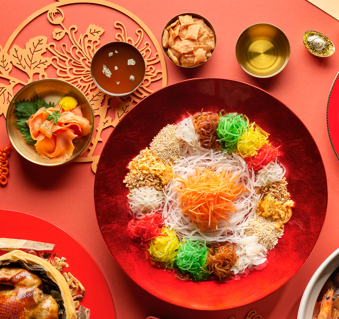 Fortune Smoked Salmon Yu Sheng, from $48+, Lime on the Go.