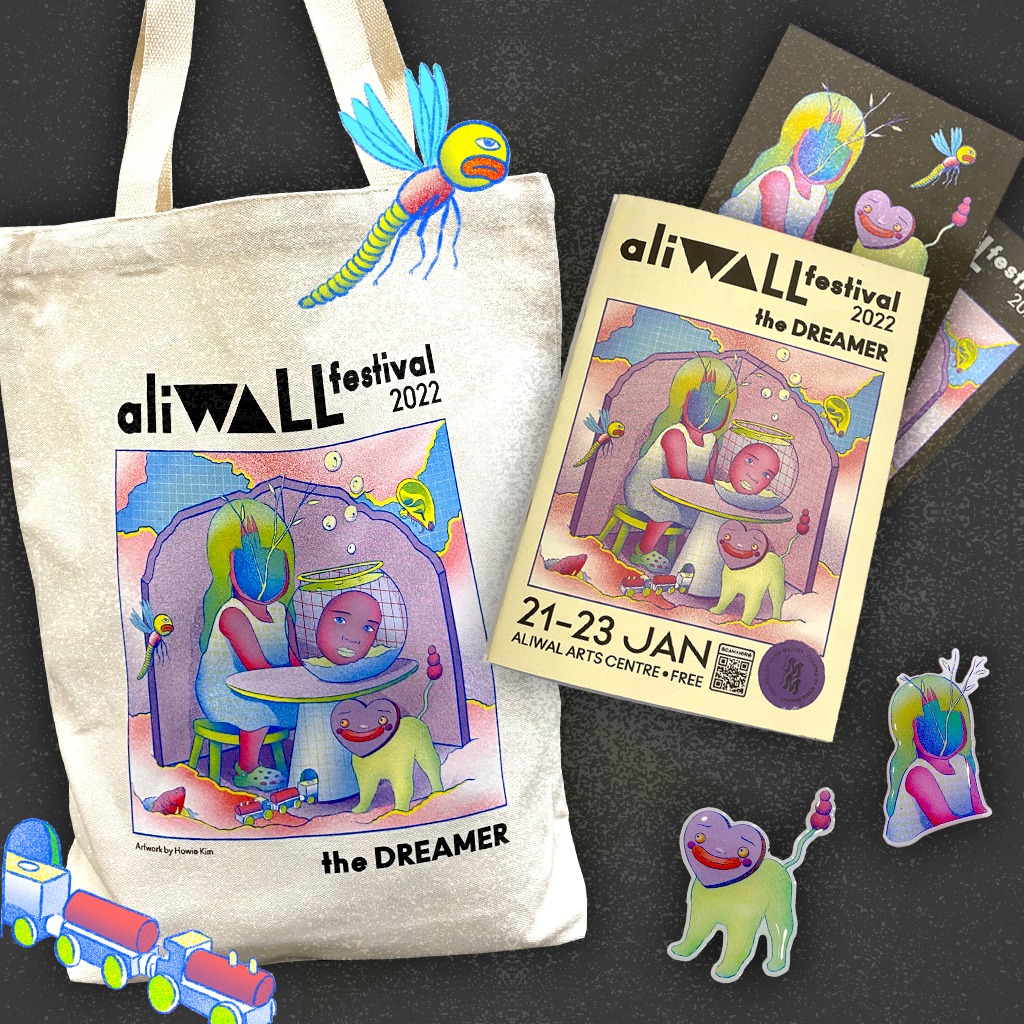 AliWALL Festival 2022 official merchandise designed by Howie Kim
