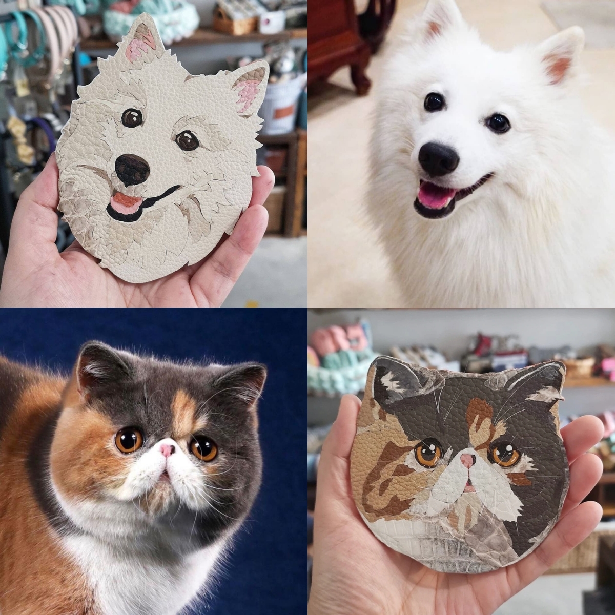 Woofer&Purrlensky customised leather pet charms Singapore