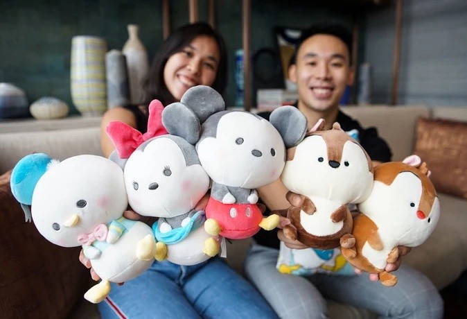 Disney plush toys at Andaz Singapore hotel