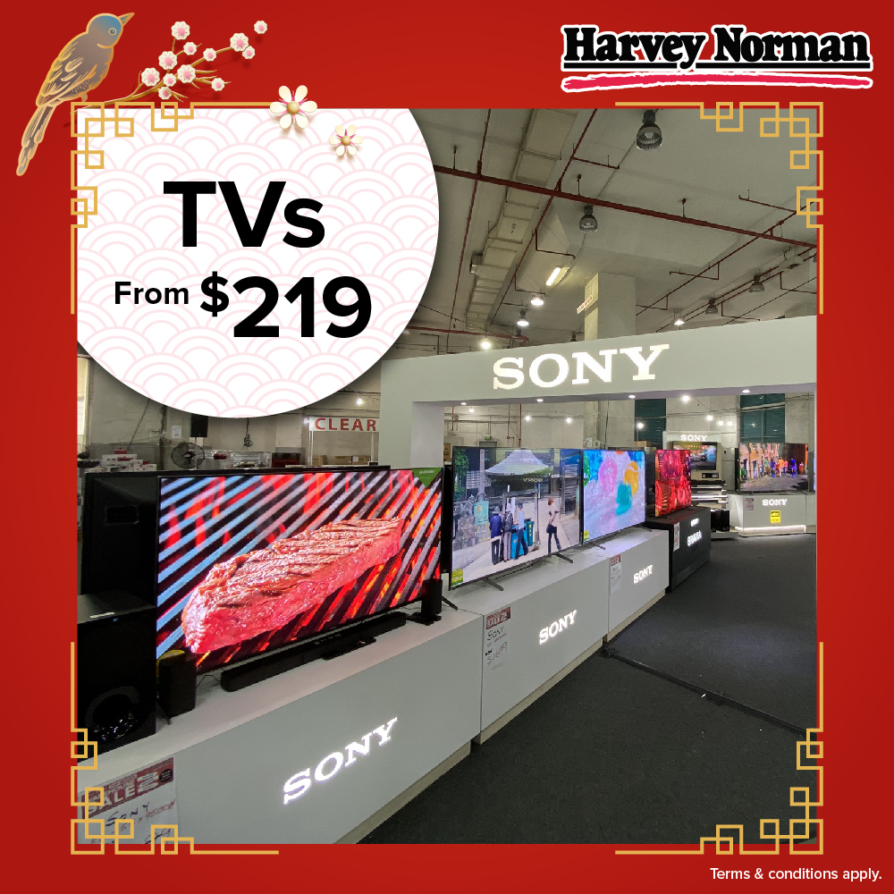 Harvey Norman's Lunar New Year Warehouse Sale 2022_TVs from $219