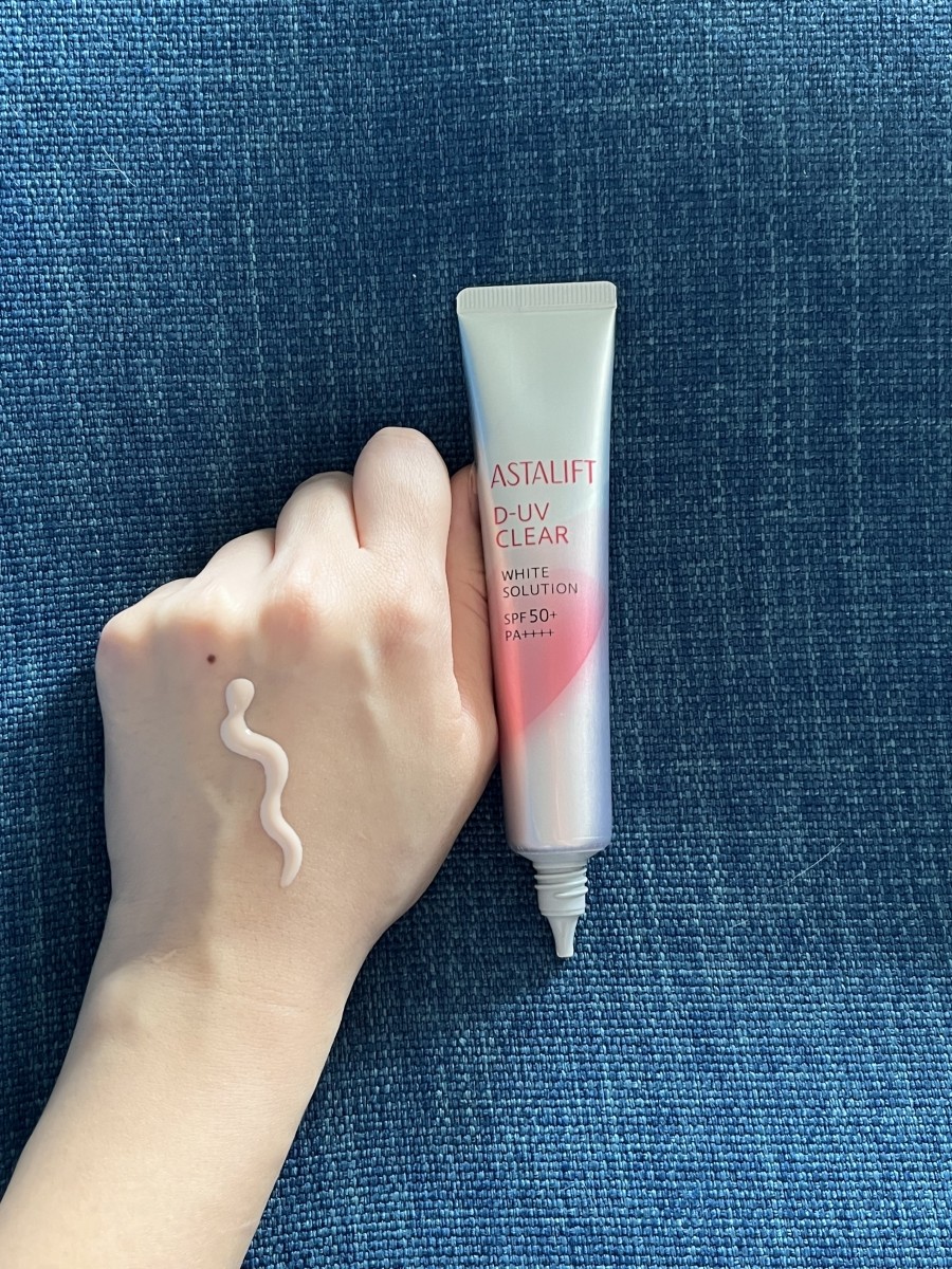 Astalift D-UV Clear White Solution SPF50+ PA++++, $72.