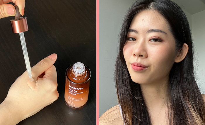 Mix two drops of Black Tea Youth Enhancing Ampoule into your foundation for a smoother application.