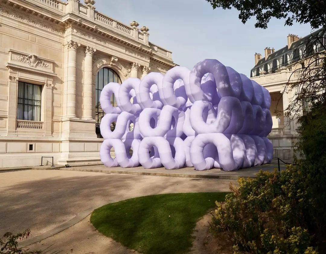 The Art of Dreams Remember Your Dreams by Cyril Lancelin giant purple inflatable installation