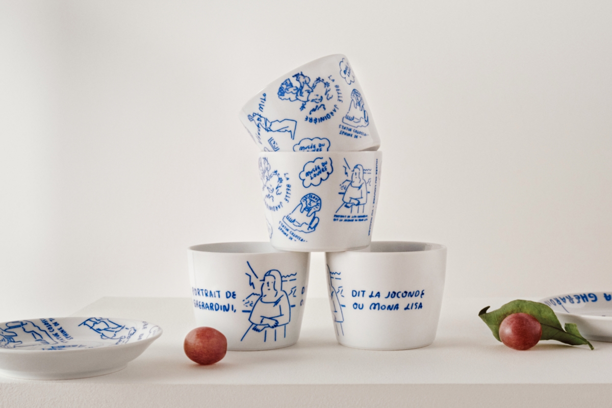 UNIQLO The Louvre x Yu Nagaba UT Large-sized Choko bowls