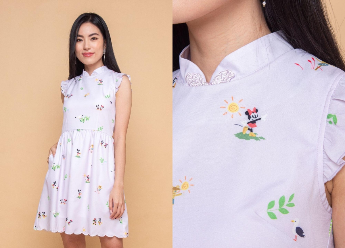 L’zzie Singapore Mickey Mouse cheongsam