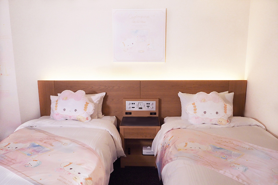 Sanrio Cogimyun hotel room in Japan at Hotel New Otani Tokyo