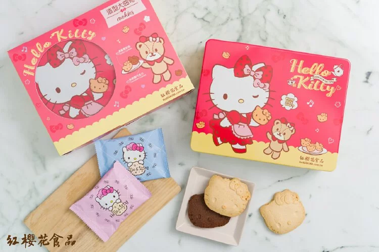 Red Sakura Hello Kitty French Cookies Gift Box Singapore