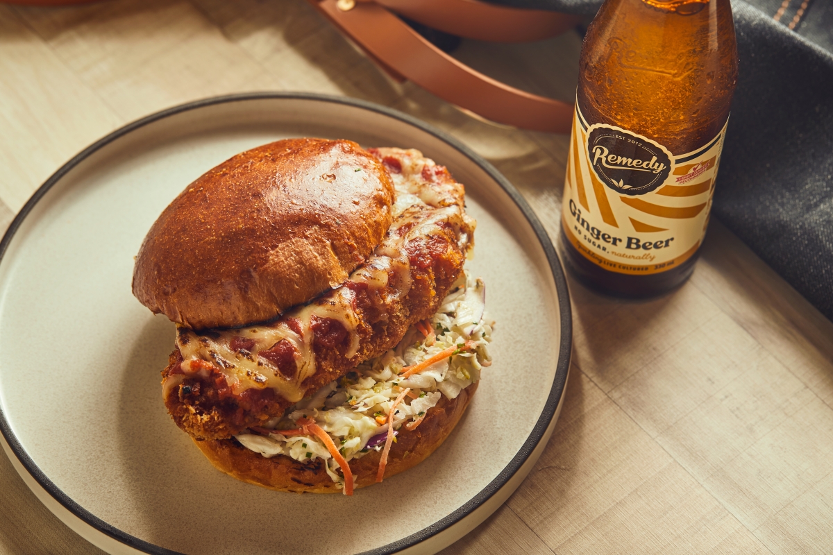 Fried Chicken Brioche Burger at Surrey Hills Grocer