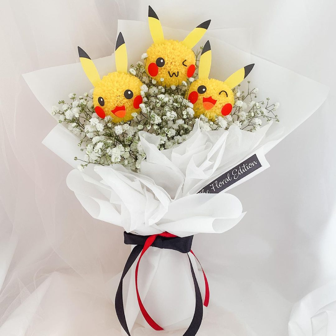 The Floral Edition Singapore - Pikachu bouquet