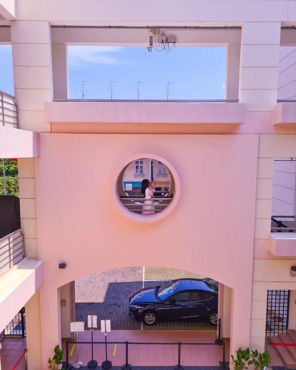 Joo Chiat CC Singapore - pastel pink building
