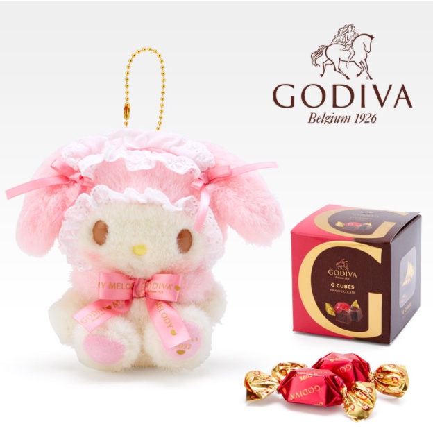 GODIVA x Sanrio Valentine's Day 2022 Chocolate Gift Sets with My Melody plushie