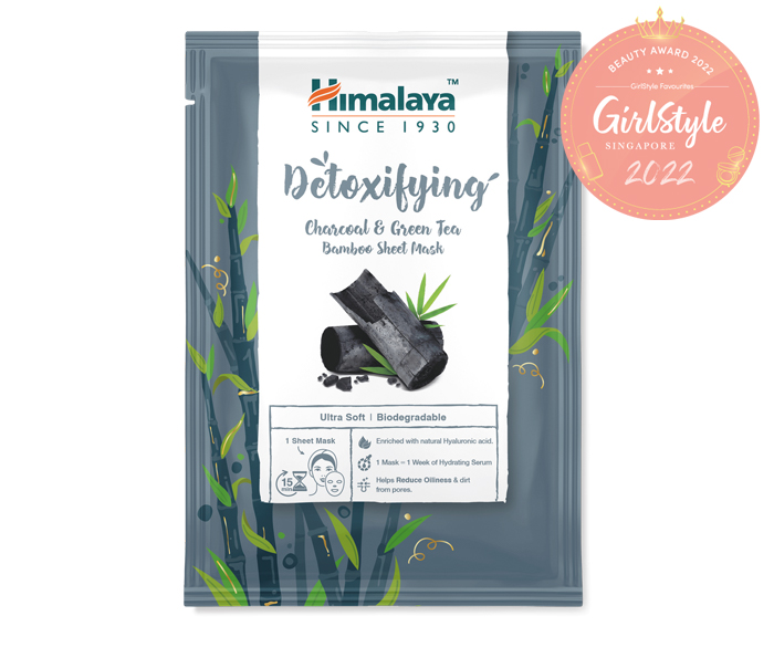 The Himalaya Drug Company Detoxifying Charcoal And Green Tea Bamboo Sheet Mask, $3.49 per piece.