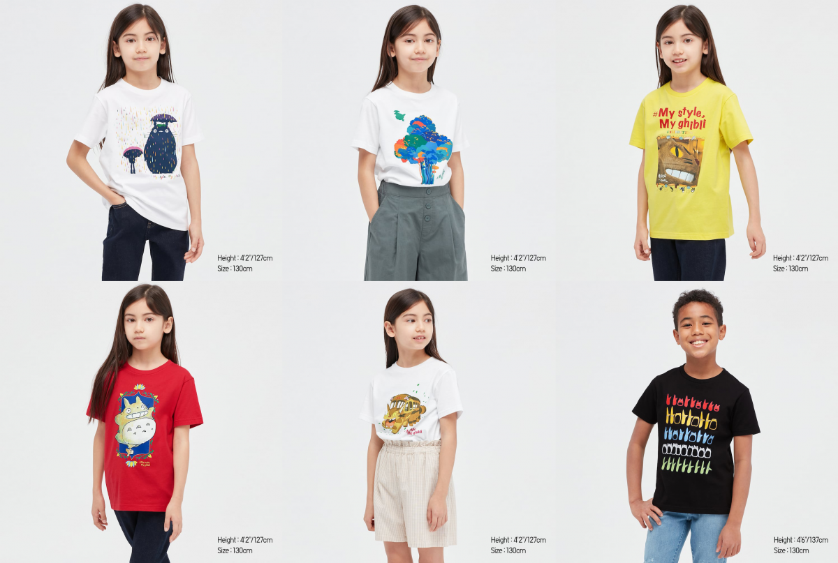 UNIQLO x Studio Ghibli kids UT collection t-shirts