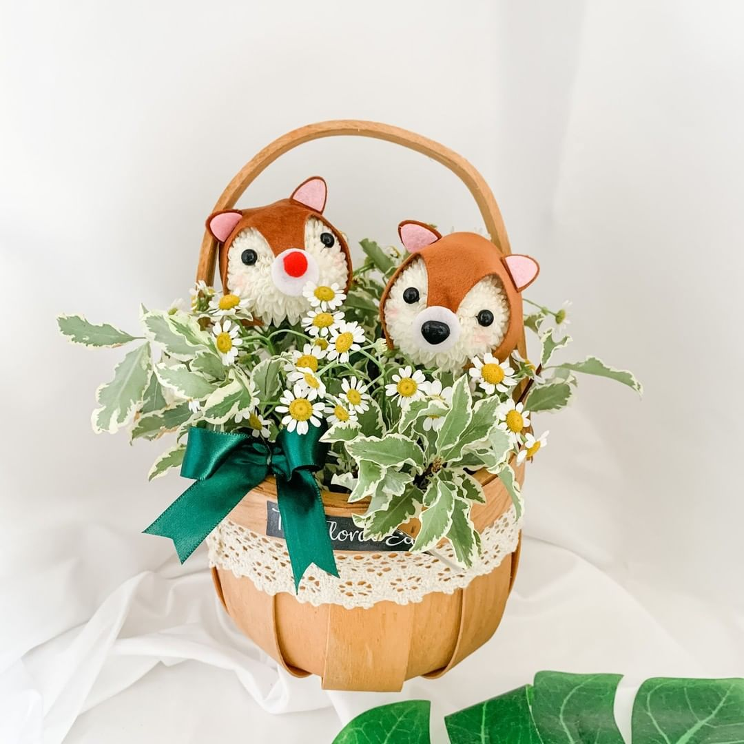 The Floral Edition Singapore - Chip & Dale floral basket