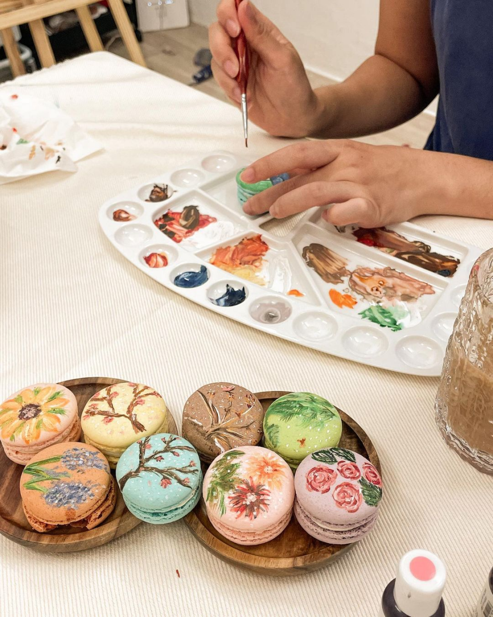 Macaron art jamming at The Art Nooq Singapore