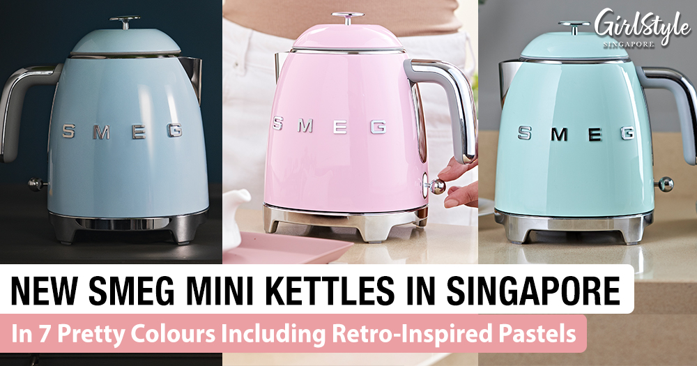 Smeg Mini Kettle 0.8L Now In Singapore In 7 Colours Including Pastls