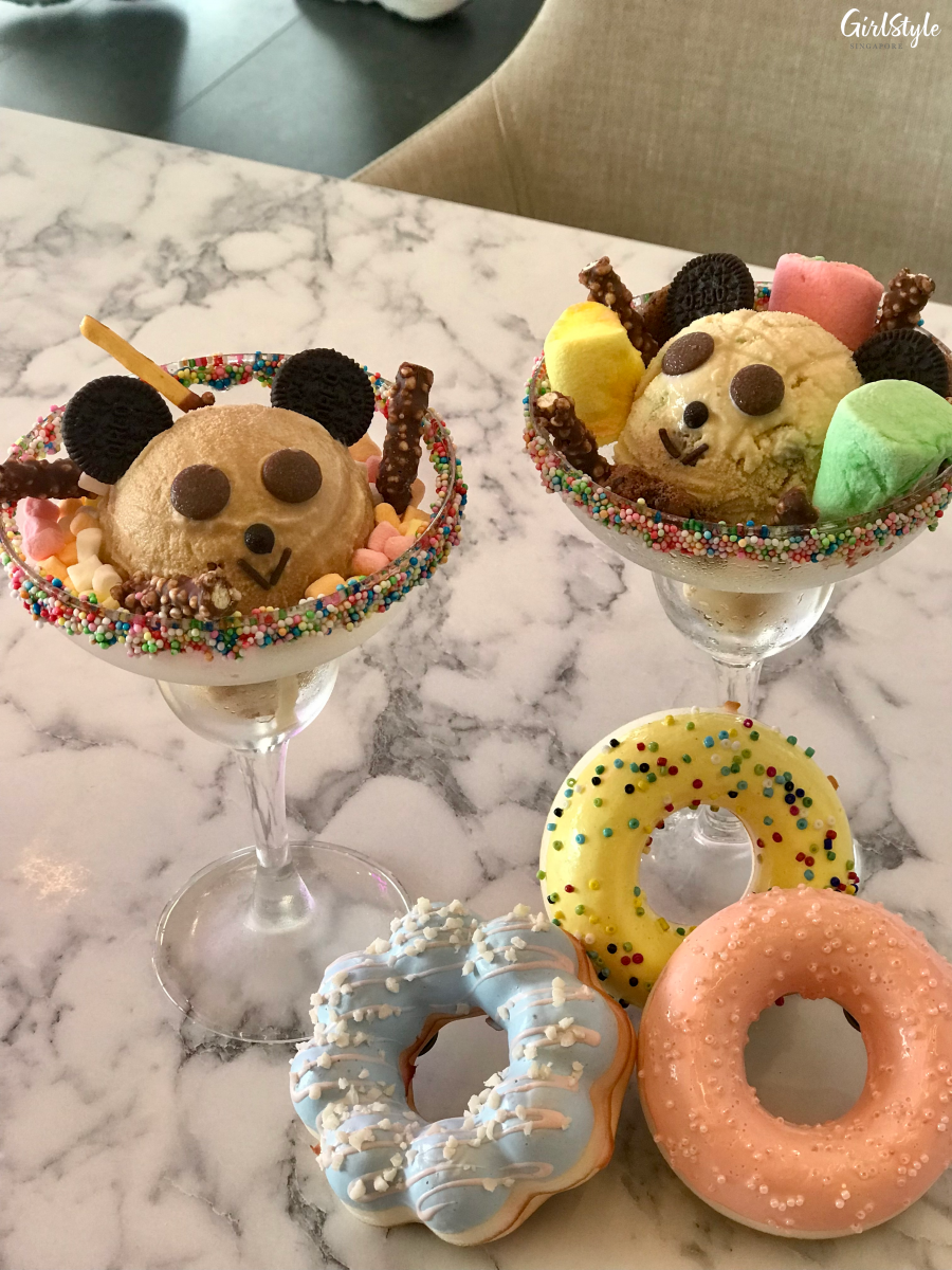 Beary Cute Ice Cream in Glass at Knock Knock Cafe
