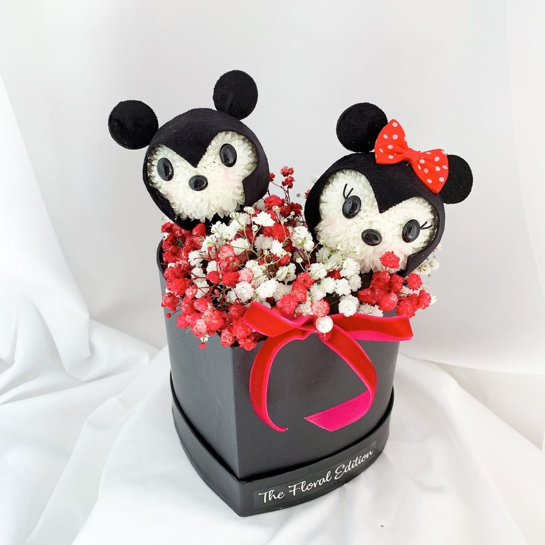 The Floral Edition Singapore - Mickey & Minnie floral box