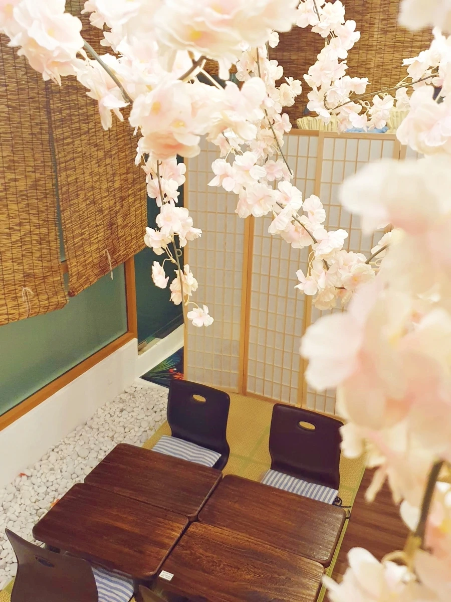 Joya Onsen Cafe sakura bath