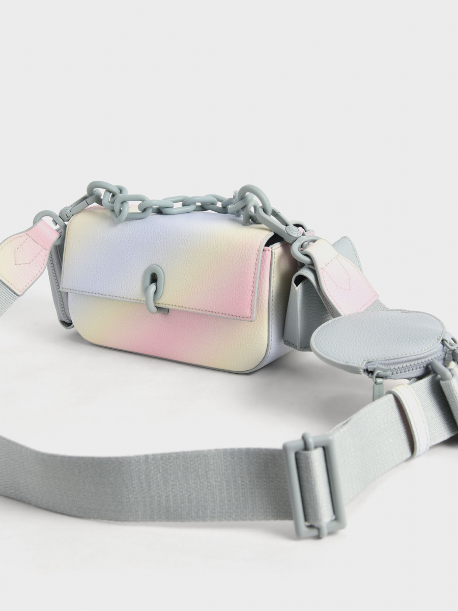 Charles & Keith Wren Acrylic Chain Handle Bag