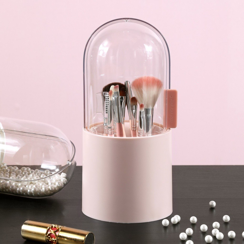 Swivel dome makeup brush holder in Singapore