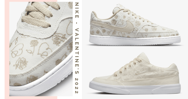 Nike Singapore Has Just Launched Two New White Sneakers With Romantic Rose & Heart Embroidery