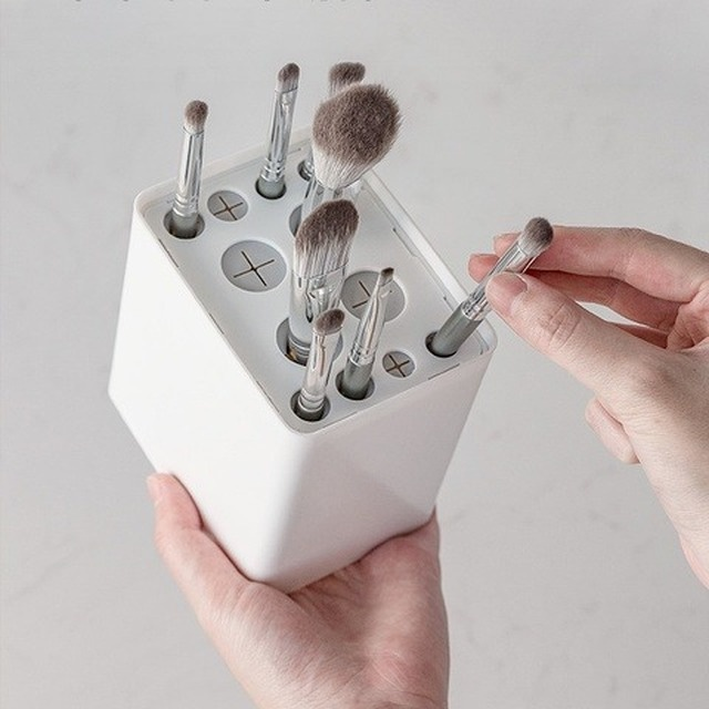 Makeup brush drying rack storage box in Singapore