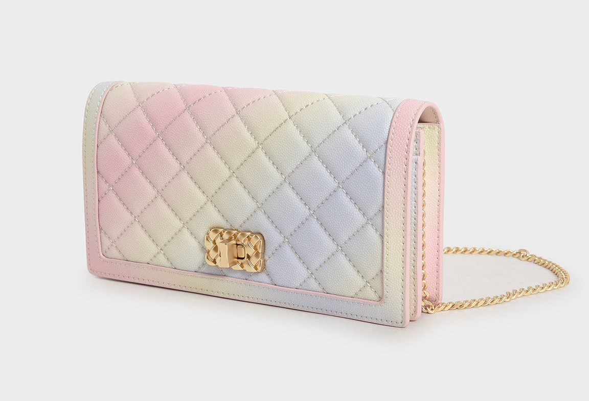 Charles & Keith Micaela Quilted Phone Pouch