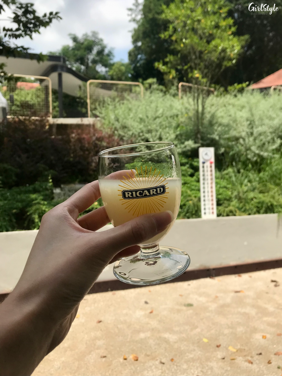 A glass of Ricard at the Pétanque Court - Les Bouchons at Rochester Commons