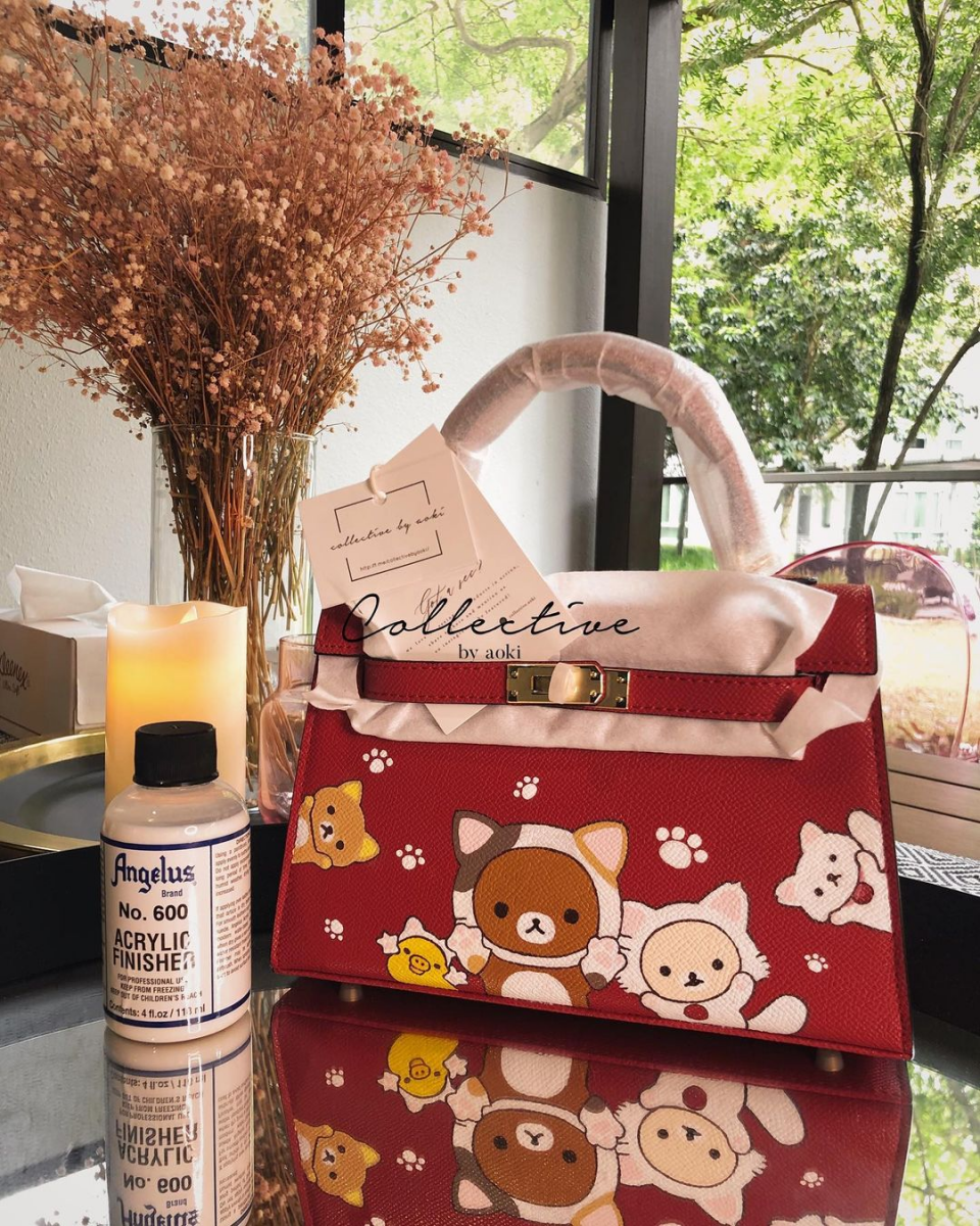 Collective by Aoki - customised hand-painted leather handbags in Singapore