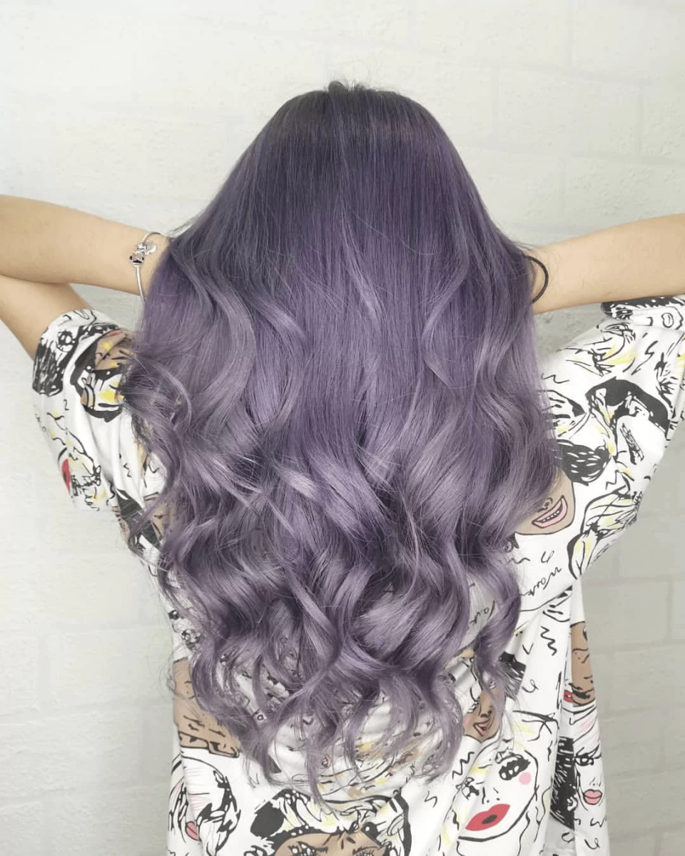 Pastel ash purple hair colour - 2022 hair dye trned