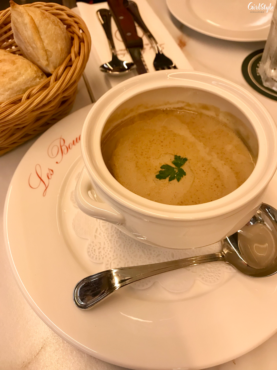 French Ceps Soup with Truffle Oil - Les Bouchons at Rochester Commons