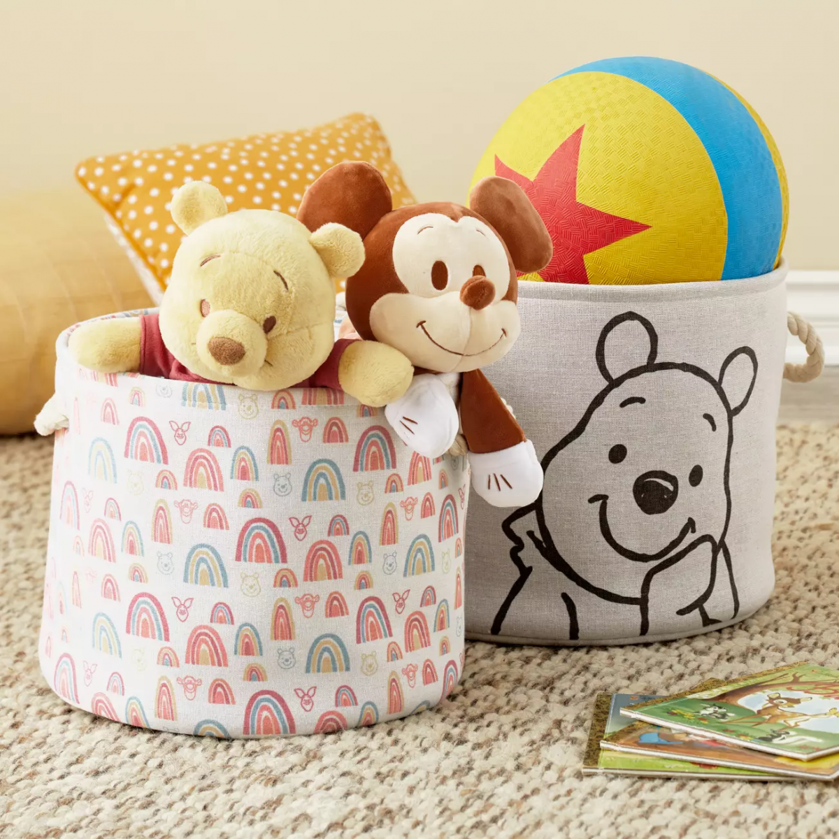 Winnie-The-Pooh Canvas Storage Bin Set