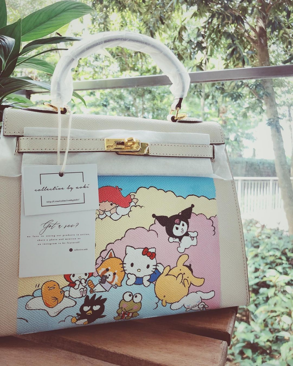 Collective by Aoki - customised hand-painted leather handbags in Singapore