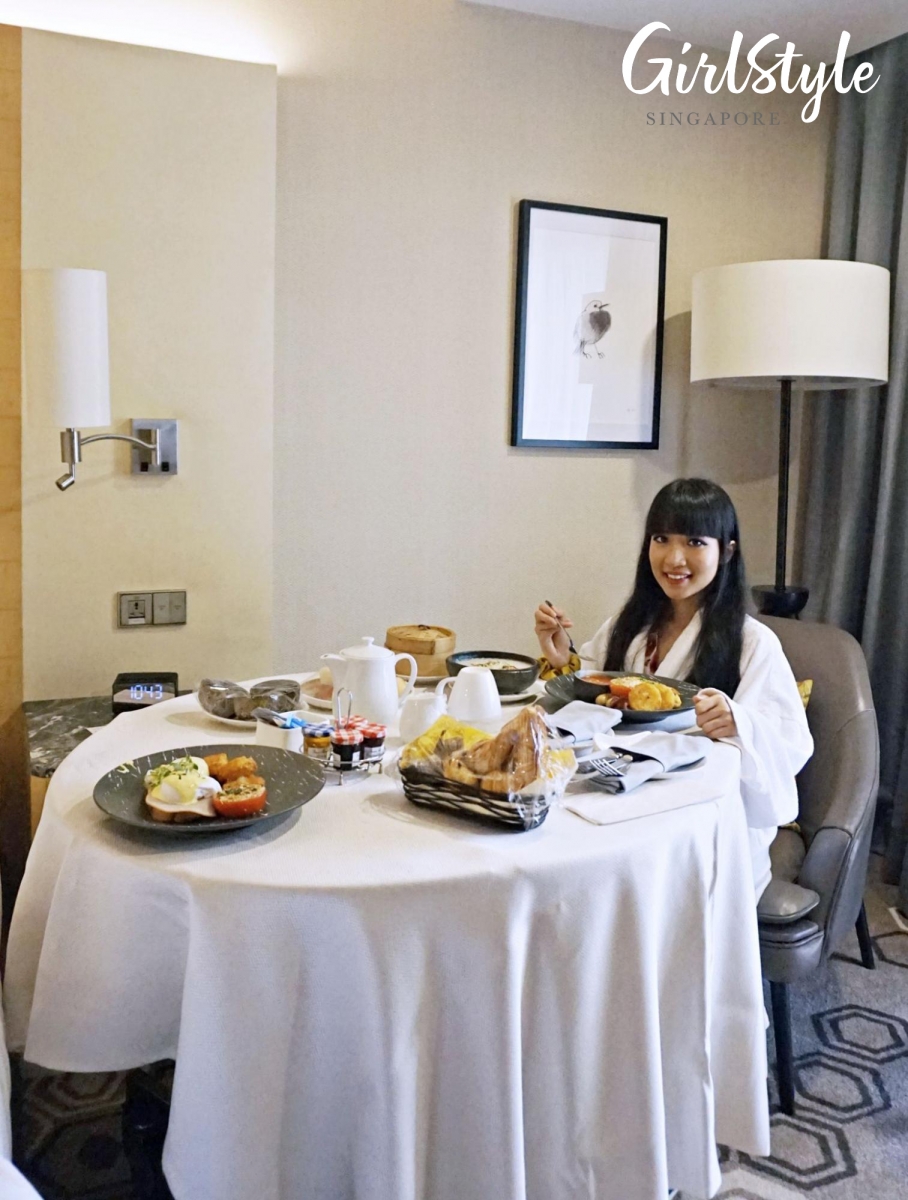 In-room breakfast at voco Orchard Singapore