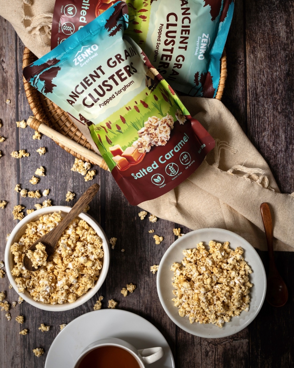 ZENKO Superfoods Popped Sorghum in Salted Caramel