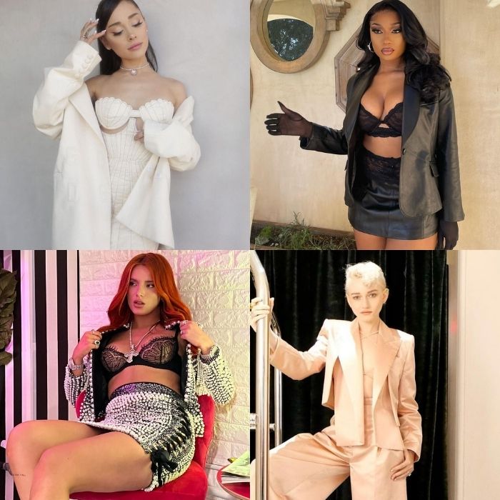 As seen on: Ariana Grande, Megan Thee Stallion, Bella Thorne, Julia Garner. 