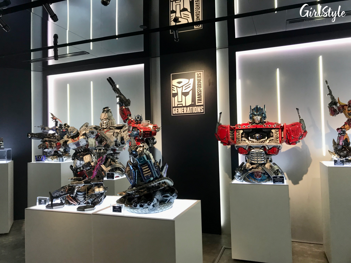 Transformers collectible statues at XM Store