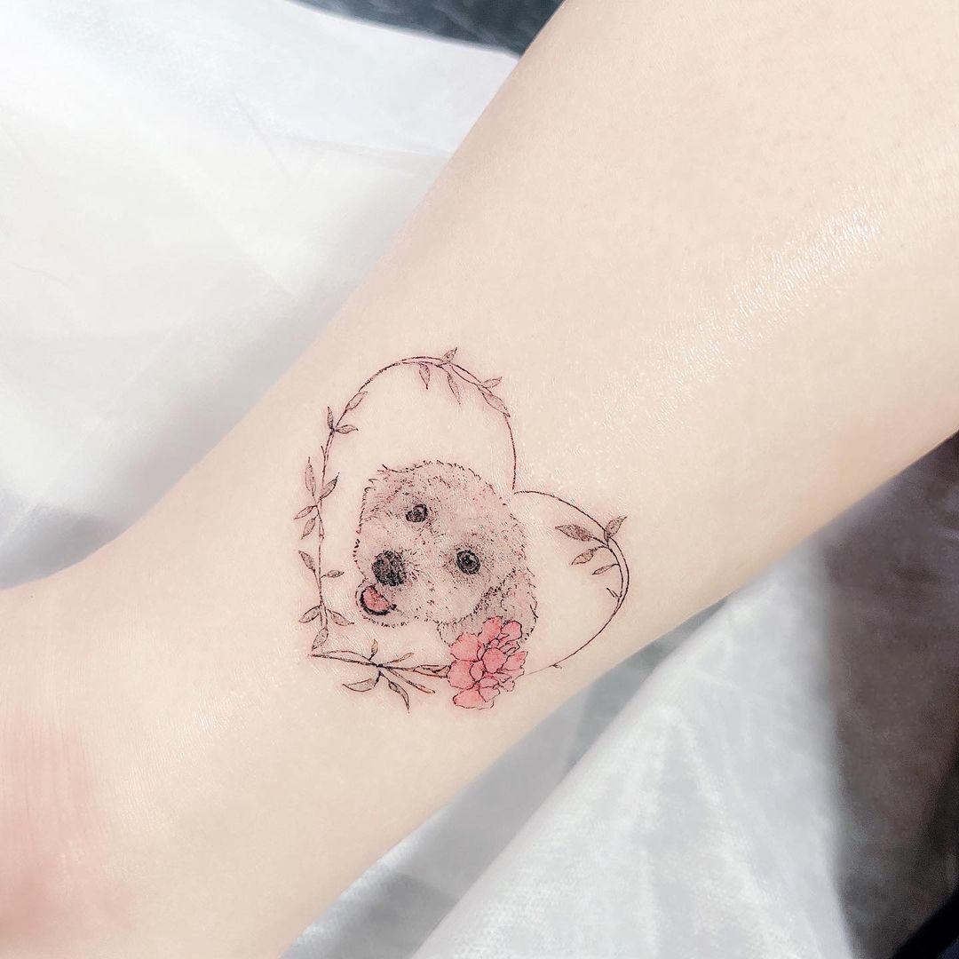 Realistic pet tattoo by Sylvia Tattoo in Singapore